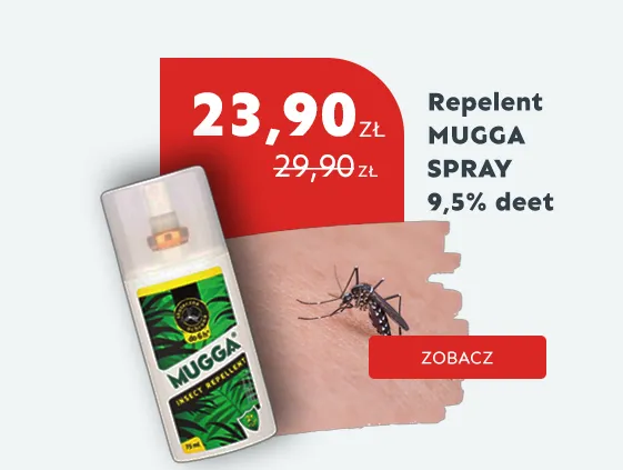 Repelent Środek na komary kleszcze i inne owady, Mugga spray