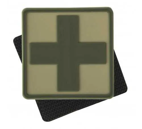 Patch - Naszywka Helikon-Tex emblemat medyk PVC khaki OD-MED-RB-13 5908218709898