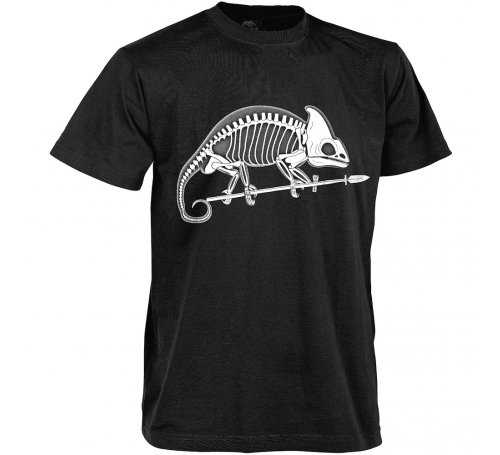 T-shirt Helikon szkielet kameleona czarny TS-SKC-CO-01 5908218718500