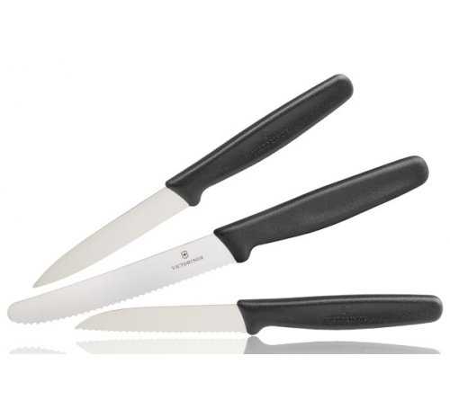 Noże kuchenne Victorinox - zestaw Paring Black 5.1113.3 7611160505118