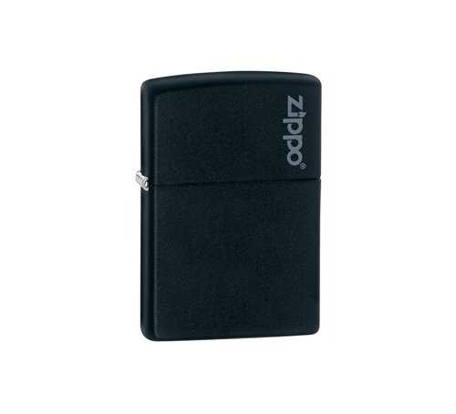 Zapalniczka ZIPPO Black Matte z małym logo Zippo Z218ZL 041689113438