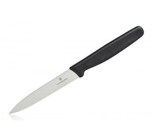 Nóż kuchenny Victorinox Standard Paring Black z falistym ostrzem 5.0733 7611160500366