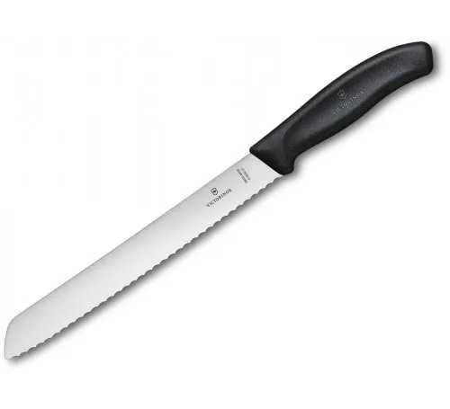 Nóż kuchenny Victorinox do chleba, 21 cm, czarny 6.8633.21B 7611160019851