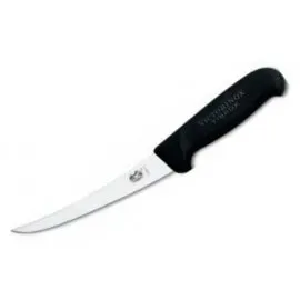 Nóż do trybowania Victorinox zagięte ostrze, 12 cm, czarny