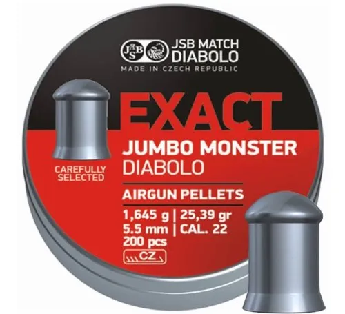 Śrut 5,52 mm JSB Exact Jumbo Monster 200 szt 546288-200 8594180450639