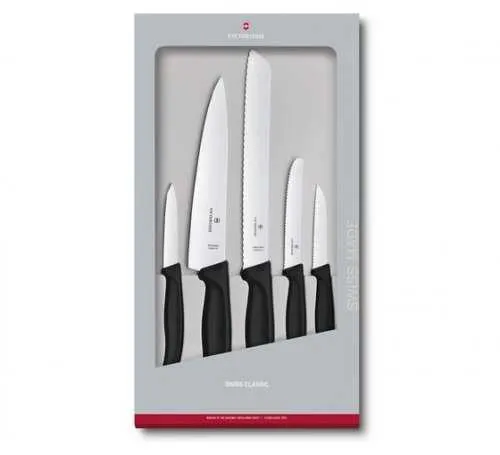 Noże kuchenne Victorinox - Zestaw 5 elementów, czarny 6.7133.5G 7611160087904