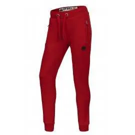 Spodnie dresowe damskie Pit Bull Small Logo - Czerwone