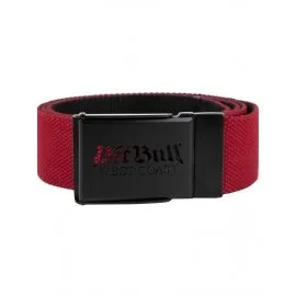 Pasek parciany Pit Bull Old Logo - Czerwony/Czarny
