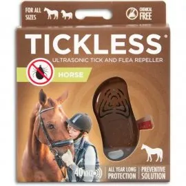 Urządzenie chroniące przed kleszczami TickLess dla zwierząt Horse - czarny