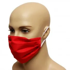 Maska bawełniana na twarz - czerwona