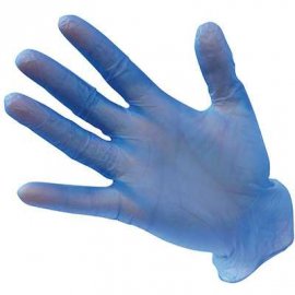 Rękawice jednorazowe PORTWEST winylowe A905 - niepudrowane niebieskie
