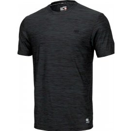 Koszulka Pit Bull Casual Sport Small Logo - Czarny Melanż