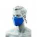 Dwuwarstwowa maska anty mikrobowa z taśmą nosową niebieska CV34RBR 5036146013005