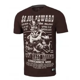 Koszulka Pit Bull Garment Washed Reward - Bordowa