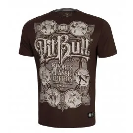 Koszulka Pit Bull Garment Washed Multisport - Bordowa