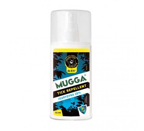Repelent Środek na kleszcze komary i inne owady, Mugga TICK spray , 25% Ikarydyna MUGGAT.75 541649089861