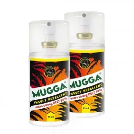 Zestaw 2szt - Repelent Środek na komary kleszcze i inne owady, Mugga STRONG spray , 50% DEET