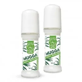 Zestaw 2szt - Repelent Środek na komary i inne owady Mugga Roll-On (kulka) 50ml, 20% DEET