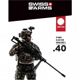 Kulki Cybergun SWISS ARMS Białe 0.40gr 1000szt