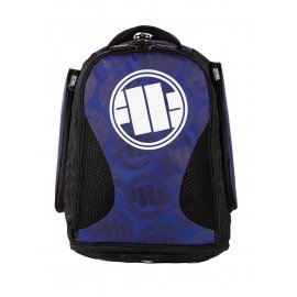 Plecak treningowy średni Pit Bull Logo - Niebieski