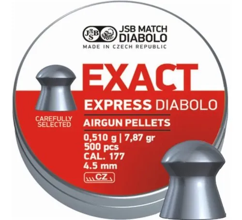Śrut 4,52 mm JSB Diabolo Exact Express 500 szt 546257-500 8594180450479
