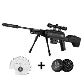 Zestaw - Wiatrówka Karabinek Black Ops Sniper 4,5mm z lunetą 4x32