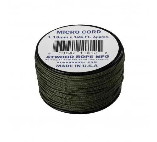 Helikon-Tex Micro Cord (125ft) - Olive Drab CD-MC1-NL-32 5908218771109