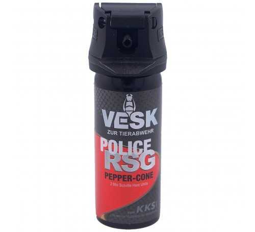 Gaz pieprzowy KKS VESK Police RSG Cone 2mln SHU 50ml 12050-C V 4260325210034