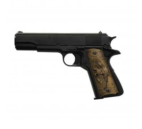 Pistolet 6mm HFC GNB GAS 1911 Black & Wood Dictator HG-122B 4716500212213