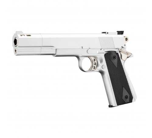 Pistolet 6mm HFC GNB GAS 1911 Long Silver HG-124S 4716500212428