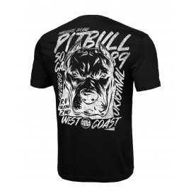 Koszulka Pit Bull Grey Dog '22 170 gsm - Czarna
