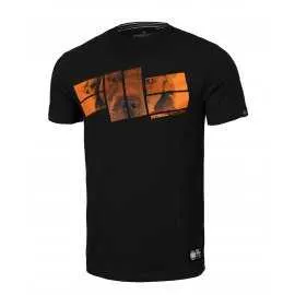 Koszulka Pit Bull Orange Logo - Czarna