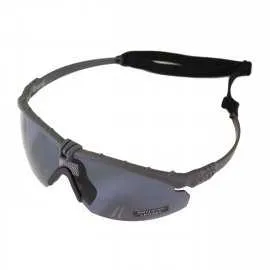 Okulary taktyczne z miejscem na szkła korekcyjne - NUPROL PMC Battle Pro Thermal Grey Smoke Avec Insert