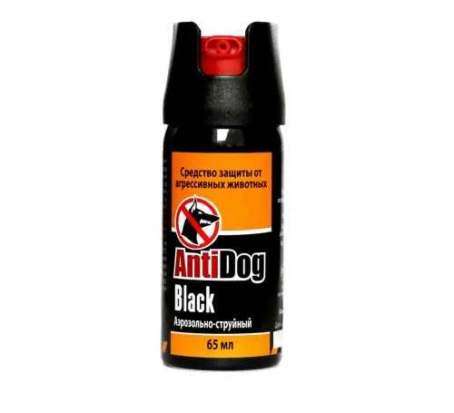 Gaz pieprzowy Defence Spray AntiDog Black 65 ml  ANTIDOG.00209805 4630017725663
