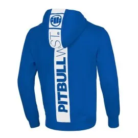 Bluza rozpinana z kapturem Pit Bull Cotton Terry Hilltop '22 - Niebieska