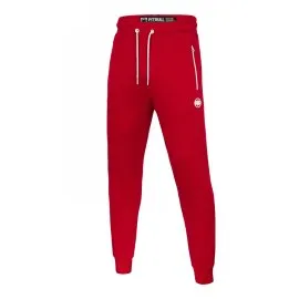 Spodnie dresowe Pit Bull Cotton Terry Small Logo '22 - Czerwone