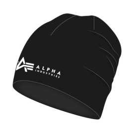 Czapka Alpha Industries Alpha Label 106904 03 - Czarna