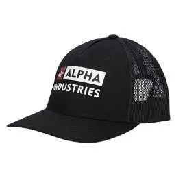 Czapka Alpha Industries Block Logo 106903 03 - Czarna