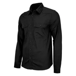 Koszula z długim rękawem BRANDIT Flannel Shirt - Black
