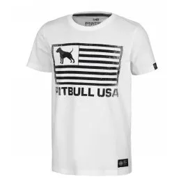 Koszulka dziecięca Pit Bull Pitbull USA - Biała