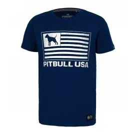 Koszulka dziecięca Pit Bull Pitbull USA - Granatowa
