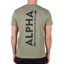 Koszulka Alpha Industries Backprint 128507 154 - Oliwkowa