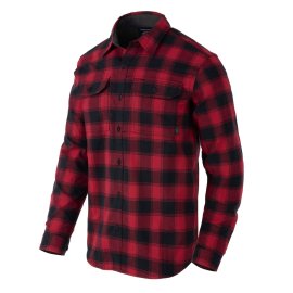 Koszula z długim rękawem Helikon-Tex GreyMan Shirt - Nylon Sorona® Blend - Coral Crimson Checkered