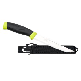 Nóż Morakniv Fishing Comfort Scaler 150 - Stainless Steel - Czarny / Lime