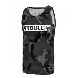 Tank Top Pit Bull Middle Weight 190 Spandex Hilltop '23 - All Black Camo
