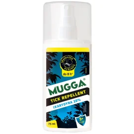 Repelent Środek na kleszcze komary i inne owady, Mugga TICK spray, 20% Ikarydyna
