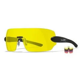 Okulary Taktyczne Wiley X Detection 1205 clear / yellow / orange / purple / copper, matowe czarne oprawki