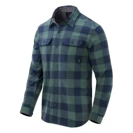 Koszula z długim rękawem Helikon-Tex GreyMan Shirt - Nylon Sorona® Blend - Moss Green Checkered