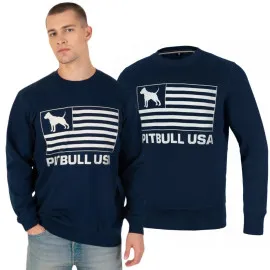 Bluza Pit Bull Cotton Terry Pitbull USA '23 - Granatowa