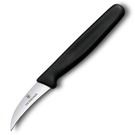 Victorinox - Nóż ostrze gładkie 6 cm czarny